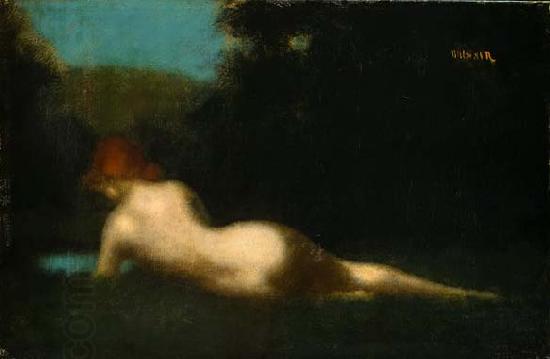Jean-Jacques Henner Reclining Nude, oil painting picture